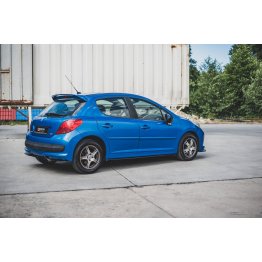 Накладки сплиттеры на пороги на Peugeot 207 Sport