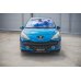 Накладка сплиттер на передний бампер на Peugeot 207 Sport