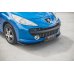 Накладка сплиттер на передний бампер на Peugeot 207 Sport