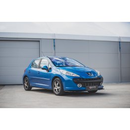 Накладка сплиттер на передний бампер на Peugeot 207 Sport