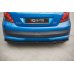 Накладка сплиттер на задний бампер на Peugeot 207 Sport