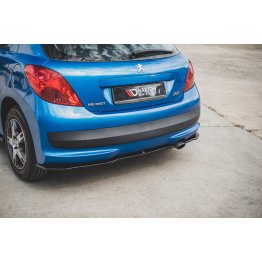 Накладка сплиттер на задний бампер на Peugeot 207 Sport