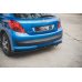 Накладка сплиттер на задний бампер на Peugeot 207 Sport