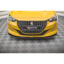 Накладка сплиттер на передний бампер на Peugeot 208 II