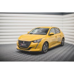 Накладка сплиттер на передний бампер на Peugeot 208 II