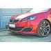 Накладка сплиттер на передний бампер вариант 2 на Peugeot 308 II GTI