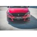 Накладка сплиттер на передний бампер на Peugeot 308 II GT рестайл