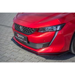 Накладка сплиттер на передний бампер на Peugeot 508