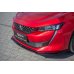 Накладка сплиттер на передний бампер на Peugeot 508