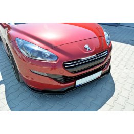 Накладка сплиттер на передний бампер на Peugeot RCZ рестайл