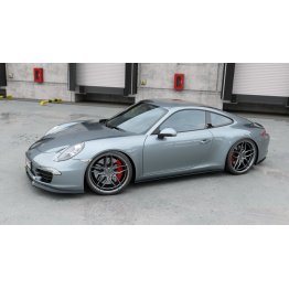 Накладка сплиттер на передний бампер на Porsche 911 / 991 Carrera