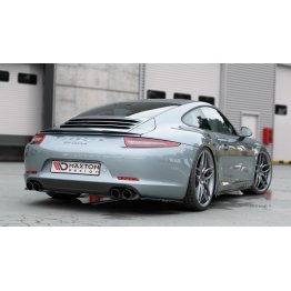 Накладки сплиттеры боковые на задний бампер на Porsche 911 / 991 Carrera