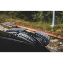 Накладка сплиттер на крышку багажника на Porsche Panamera I 970 Turbo рестайл