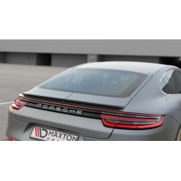 Накладка сплиттер на спойлер багажника на Porsche Panamera II Turbo / GTS / Sport Design