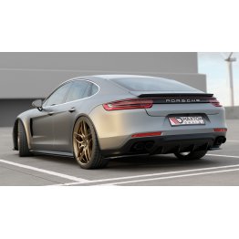 Накладка сплиттер на спойлер багажника на Porsche Panamera II Turbo / GTS / Sport Design
