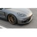 Накладка сплиттер на передний бампер на Porsche Panamera II Turbo / GTS / Sport Design