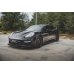 Накладка сплиттер на передний бампер на Porsche Panamera I 970 Turbo рестайл
