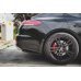 Накладки сплиттеры боковые на задний бампер на Porsche Panamera I 970 Turbo рестайл