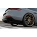 Накладки сплиттеры боковые на задний бампер на Porsche Panamera II Turbo