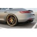 Накладки сплиттеры боковые на задний бампер на Porsche Panamera II Turbo