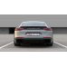 Накладки сплиттеры боковые на задний бампер на Porsche Panamera II Turbo