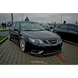 Накладка сплиттер на передний бампер на SAAB 9-3 II Turbo X