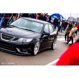 Накладка сплиттер на передний бампер на SAAB 9-3 II Turbo X