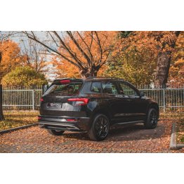 Накладка сплиттер на спойлер багажника на Skoda Karoq Sportline