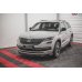 Накладка сплиттер на передний бампер на Skoda Kodiaq Sportline / RS