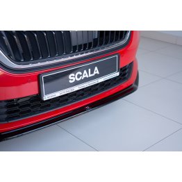 Накладка сплиттер на передний бампер Вар3 на Skoda Scala