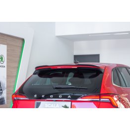 Накладка сплиттер на спойлер багажника на Skoda Scala