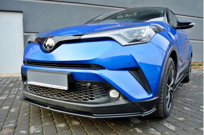 Накладка сплиттер на передний бампер на Toyota C-HR