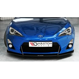 Накладка сплиттер на передний бампер вариант 3 на Toyota GT86