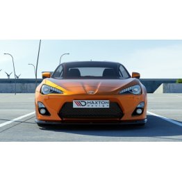 Накладка сплиттер на передний бампер на Toyota GT86