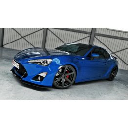 Накладка сплиттер на передний бампер вариант 3 на Toyota GT86