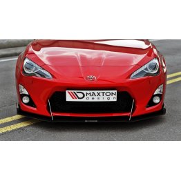 Накладка сплиттер на передний бампер вариант 2 на Toyota GT86