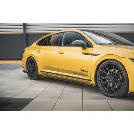 Накладки сплиттеры на пороги на VW Arteon R-Line