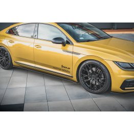 Накладки сплиттеры на пороги на VW Arteon R-Line