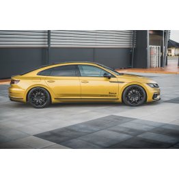 Накладки сплиттеры на пороги на VW Arteon R-Line