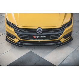 Накладки сплиттеры боковые на передний бампер на VW Arteon R-Line