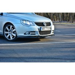 Накладка сплиттер на передний бампер на Volkswagen Eos