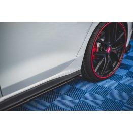 Накладки сплиттеры на пороги на VW Golf VIII GTI