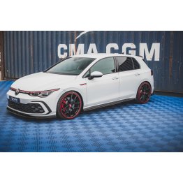 Накладки сплиттеры на пороги на VW Golf VIII GTI