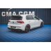 Накладка сплиттер на спойлер багажника на VW Golf VIII GTI