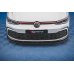 Накладка сплиттер на передний бампер на VW Golf VIII GTI