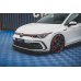 Накладка сплиттер на передний бампер на VW Golf VIII GTI