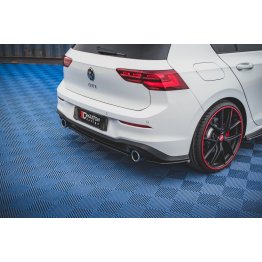 Накладка сплиттер центральная на задний бампер на VW Golf VIII GTI