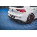 Накладка сплиттер центральная на задний бампер на VW Golf VIII GTI