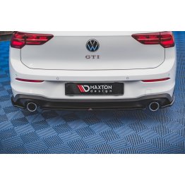 Накладка сплиттер центральная на задний бампер на VW Golf VIII GTI