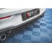 Накладка сплиттер центральная на задний бампер на VW Golf VIII GTI